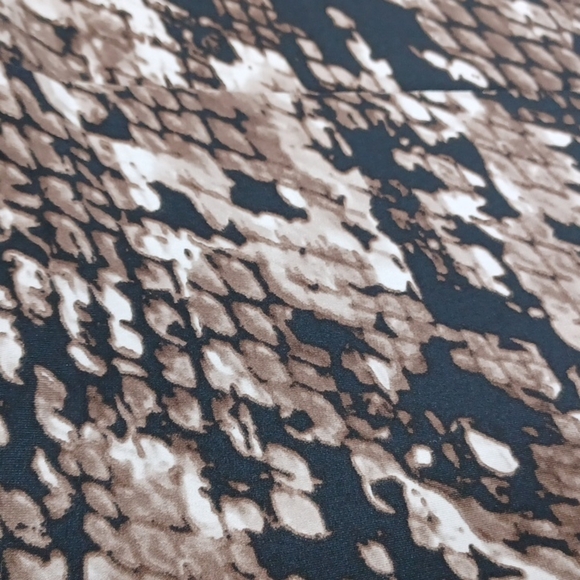 Dana Buchman Snake print Faux Wrap Dress - Picture 6 of 9